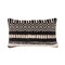 Edge Collections - 12"x20" - Black - Bohemian Textured Throw Pillow Covers for Home Decor - 2 Pieces